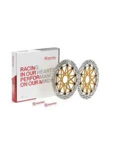 Juego de discos de freno BREMBO UPGRADE Supersport redondo flotante - pareja