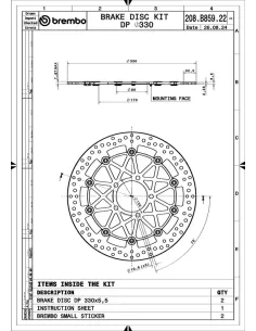 Juego de discos de freno BREMBO UPGRADE Supersport redondo flotante - pareja 2