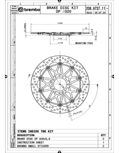 Discos de freno BREMBO UPGRADE SUPERSPORT - 208973711 - Pareja