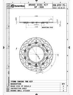 Juego de discos de freno BREMBO UPGRADE Supersport redondo flotante - pareja 2