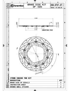 Discos de freno BREMBO UPGRADE SUPERSPORT - 208973737 - Pareja 2