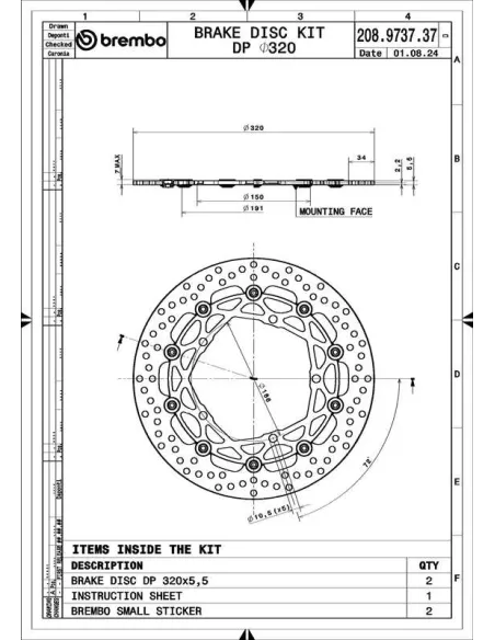Discos de freno BREMBO UPGRADE SUPERSPORT - 208973737 - Pareja
