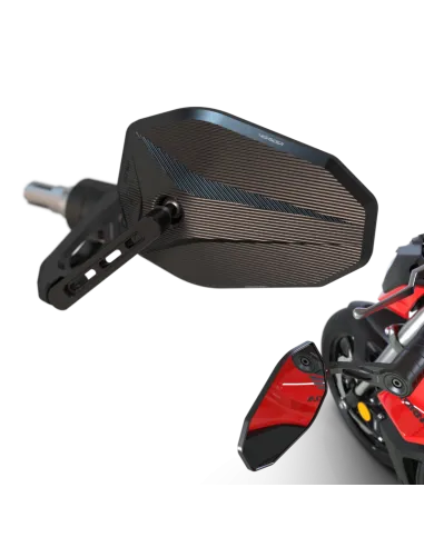 Retrovisor para extremos de manillar HIGHSIDER pro Victory-X Force-Evo