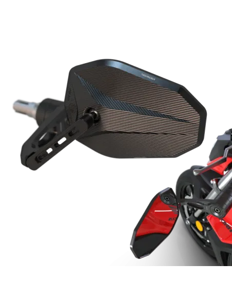 Retrovisor para extremos de manillar HIGHSIDER pro Victory-X Force-Evo