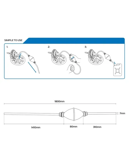 Bomba de mano para combustible OXFORD