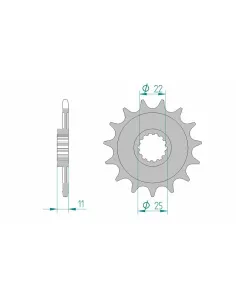 Piñón AFAM acero estándar 37400 - 520