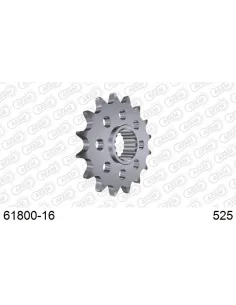 Piñón AFAM acero con goma anti-ruido 618 - 525 negro