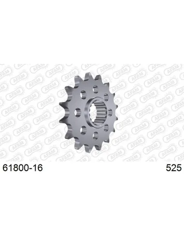 Piñón AFAM acero con goma anti-ruido 618 - 525 negro