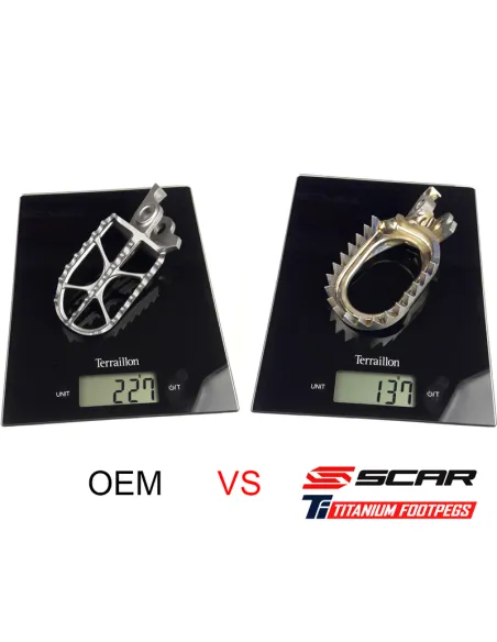 Estriberas de Titanio SCAR