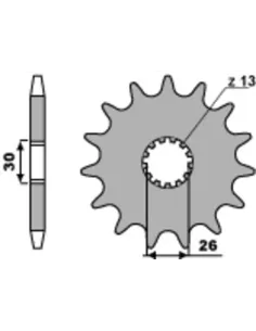 Piñón PBR acero con goma anti-ruido 2090 - 530