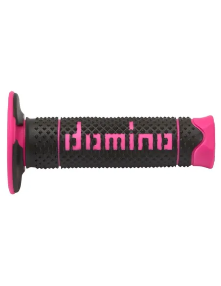 Puños DOMINO FULL GRIP A260 color negro / amarillo fluor