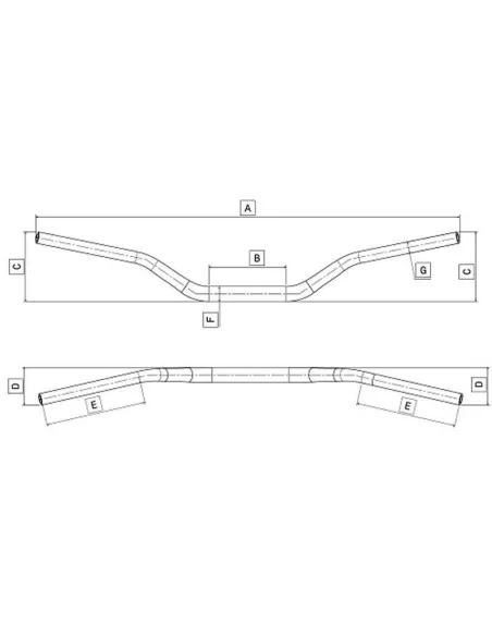Manillar DOMINO HSA pliegue bajo
