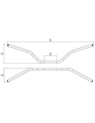Manillar DOMINO alto bajo