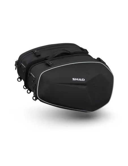 Alforjas laterales expandibles SHAD E48 negras - 46/58L