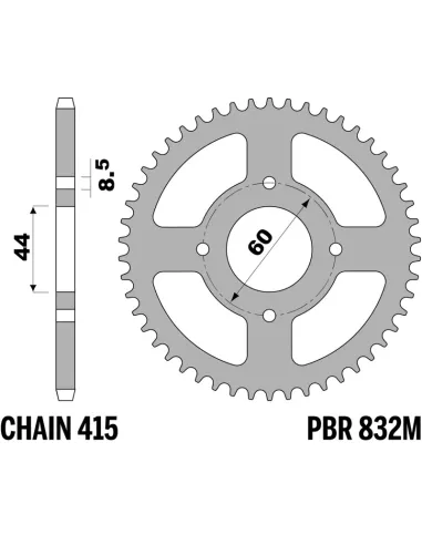 Corona PBR acero estándar - 415