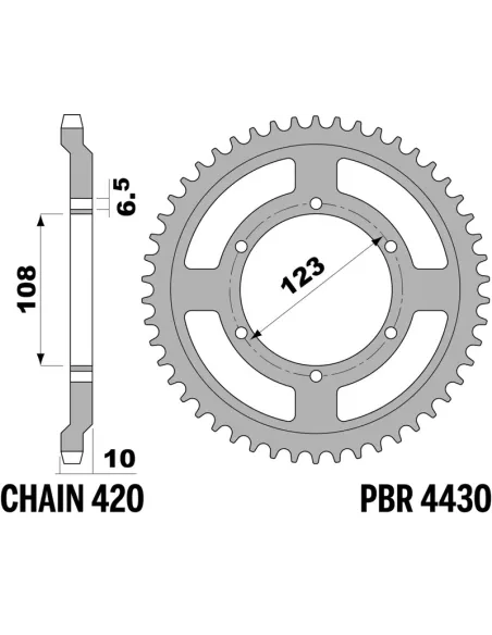 Corona PBR acero estándar - 420