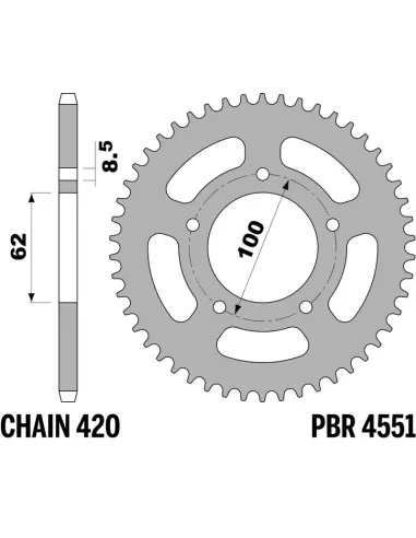 Corona PBR acero estándar - 420