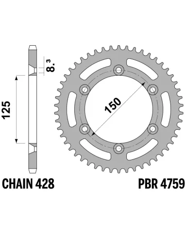 Corona PBR acero estándar - 428