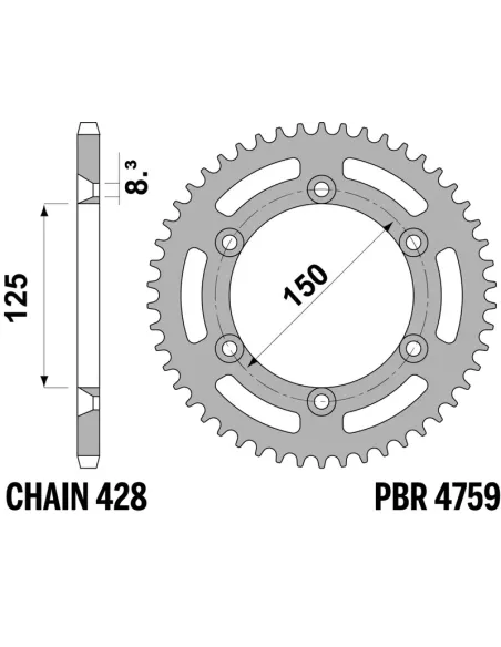 Corona PBR aluminio ultra-light - 428