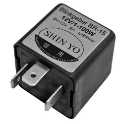 HIGHSIDER smart Flasher relay SY-02, 3-pole, 12 VDC, 1-100 Watt 2
