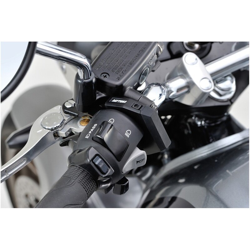 Fuente de alimentación USB DAYTONA Slim (2 entradas) - manillar Ø22,2/25,4