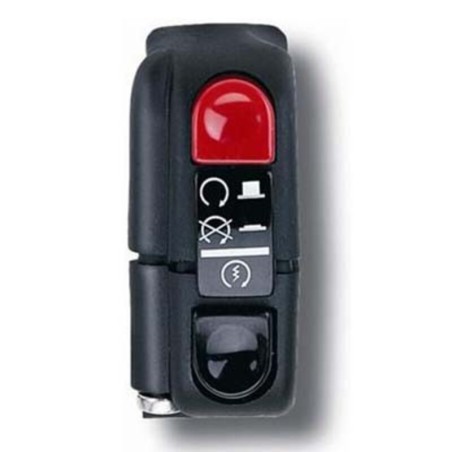 Botón on/off con arranque 9A Domino negro 0351AB.9A