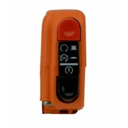 Botón on/off con arranque 9A Domino naranja 0406AB.9A