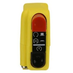 Botón on/off con arranque 9A Domino amarillo 0416AB.9A