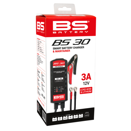 Cargador de bateria inteligente BS Battery BS30 - 12V 3A