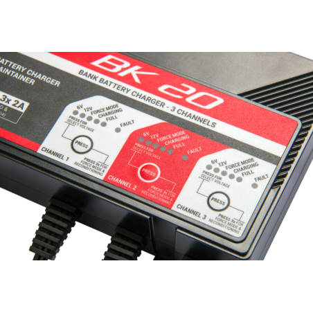 Cargador de bateria inteligente BS Battery BK20 6V/12V 3x2A