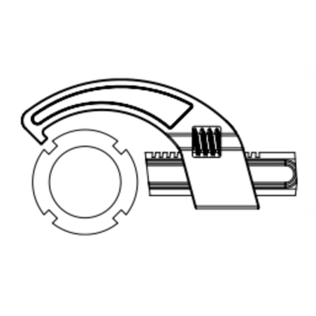 Llave regulable para fijación de anillos ø25-70 acero chrome vanadium BUZZETTI