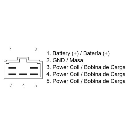 Regulador de corriente DZE 2486 Yamaha FZS600