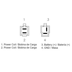 Regulador de corriente DZE 2485 Yamaha XT600 2