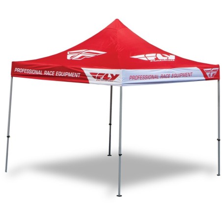 Carpa con armazón de alta resistencia FLY RACING 3x6m - Rojo