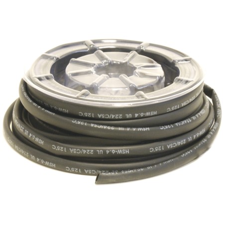 Bobina manguitos de tubo termorretráctil  Ø4,8mm negro 12m