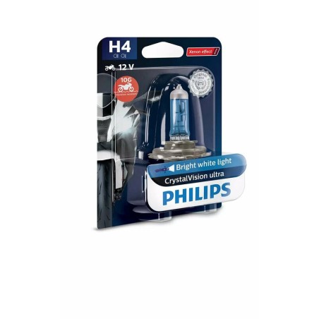 Lámpara PHILIPS H4 CrystalVision Ultra Moto 12V / 60 / 55W - 1 ud
