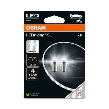 Lámpara OSRAM Retrofit LEDriving T4W Light 12V 0,8W - 2 uds