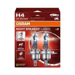 Lámpara OSRAM H4 Night Breaker Laser Light 12V 60 / 55W P43t-38 - 2 uds