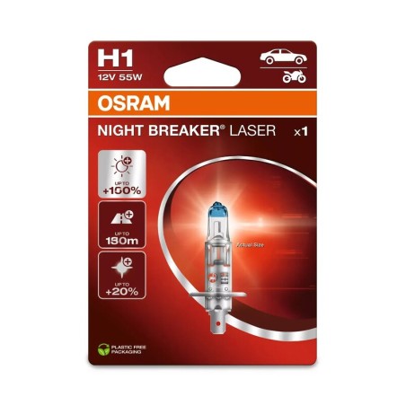 Lámpara OSRAM Night Breaker Laser H1 12V / 55W - 1 ud