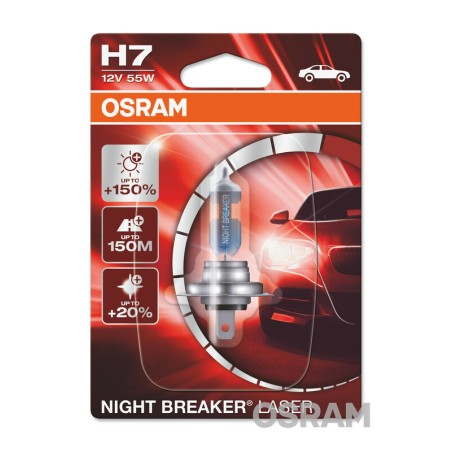Lámpara OSRAM Night Breaker Laser H7 Light 12V 55W - 1 ud
