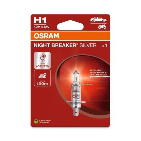 Lámpara OSRAM Night Breaker Silver H1 12V / 55W - 1 ud