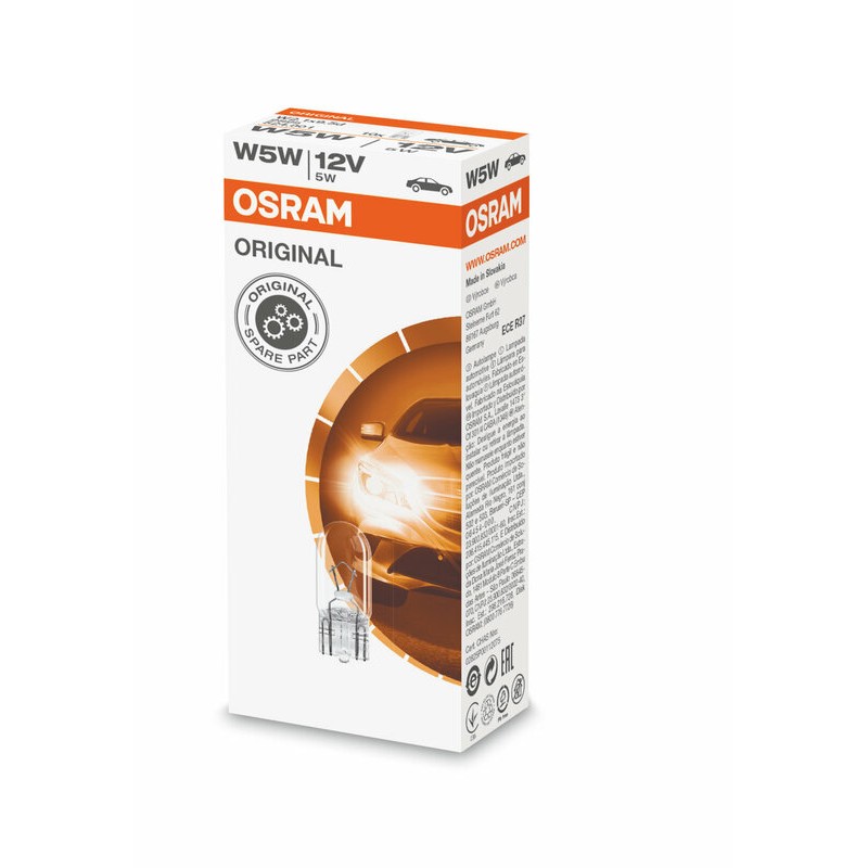Lámpara OSRAM 2825 - W5W 12V 5W - 10 uds