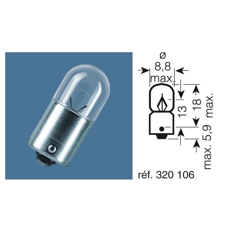Lámpara OSRAM 3796 - 12V 2W - 10 uds