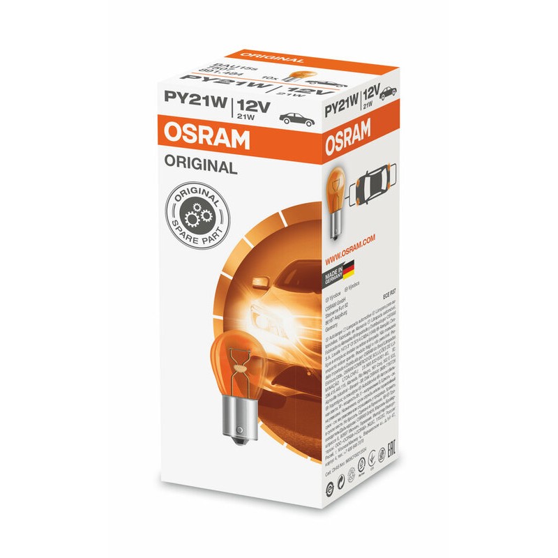 Lámpara OSRAM 7507 - PY21W 12V 21W - 10 uds