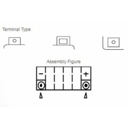 Batería YUASA YTX20L-BS Combipack (con electrolito) 2