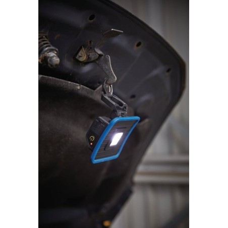 Mini reflector LED/COB DRAPER recargable y banco de energía con base magnética y gancho 10 W