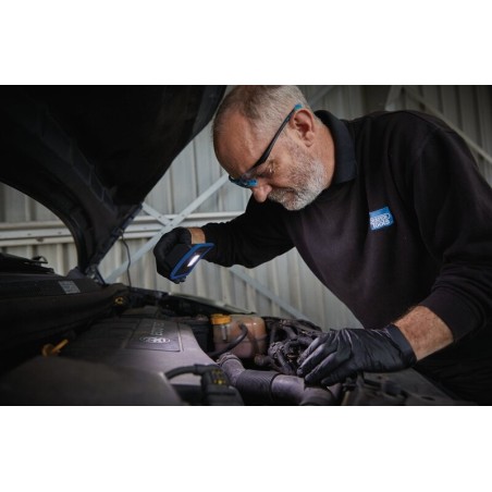 Mini reflector LED/COB DRAPER recargable y banco de energía con base magnética y gancho 10 W