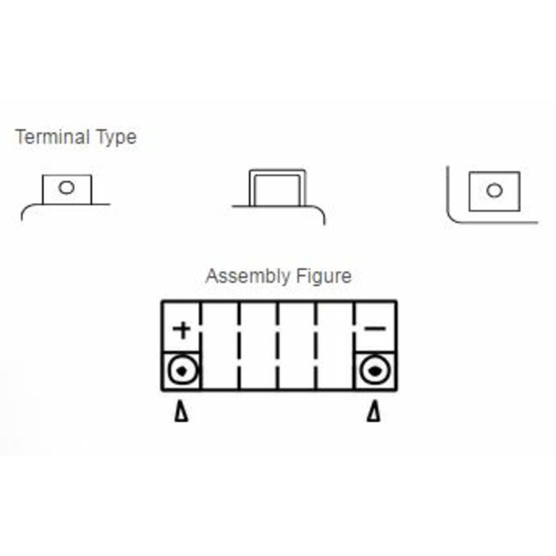Yuasa battery YTZ12S Wet Charged (cargada y activada)