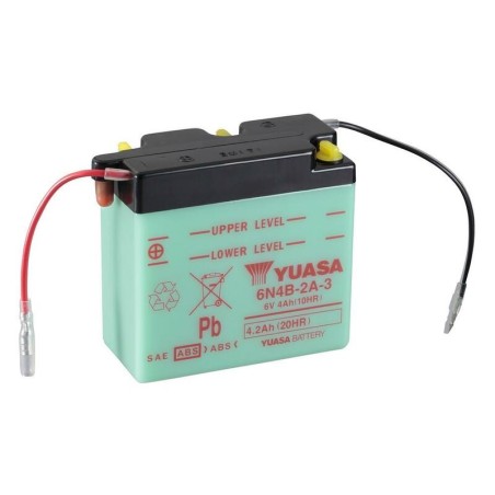 Batería YUASA 6N4B-2A-3 Dry charged (sin electrolito)