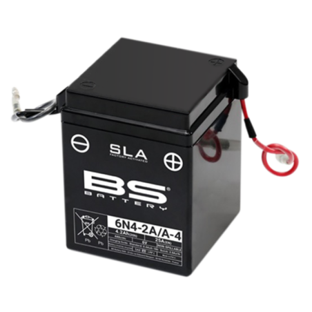Batería BS BATTERY SLA sin mantenimiento activada de fábrica - 6N4-2A/A-4